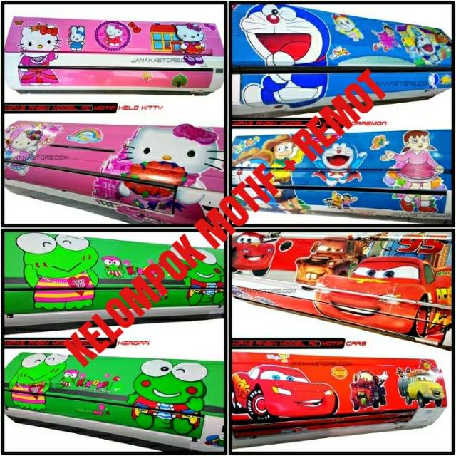 Kipas Angin Model AC KELOMPOK Motif + Remot