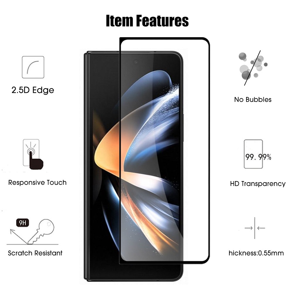 Tempered Glass Pelindung Layar Depan / Belakang Samsung Galaxy Z Fold 4 Fold 4