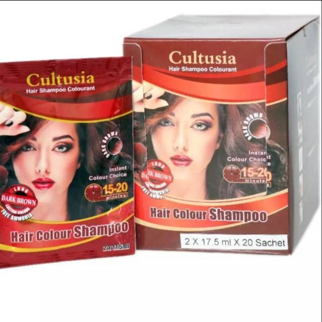 Cultusia shampo noni dark brown