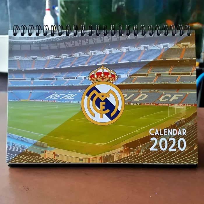 Kalender 2020 Kalender Meja 2020 Kalender Bola Edisi Real Madrid 2020