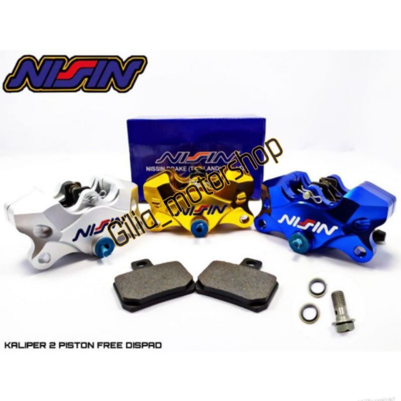 Kaliper Dua piston Nisin Kaliper 2 piston Nisin Motorcycle Accessories Universal