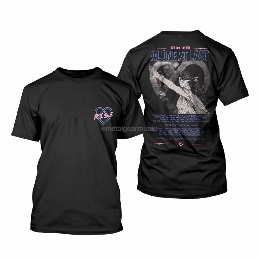 Metalgear Music Original  Alone At Last - Rise Tshirt Baju Kaos