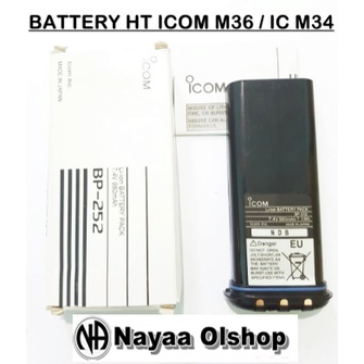 BATERAI HT ICOM IC M36 IC M34 BP 252 BP252 BATRE HT ICOM M36 M34 BP252