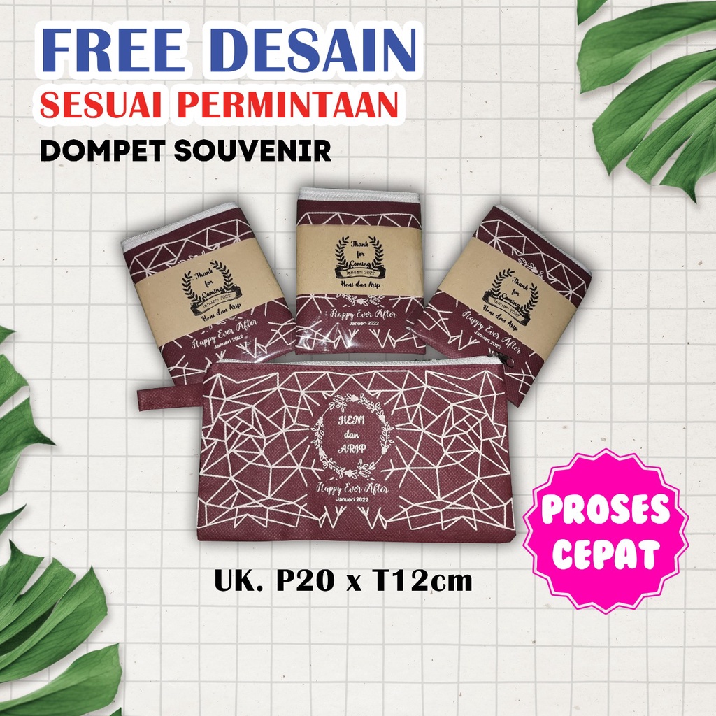 DOMPET SOUVENIR PERNIKAHAN / DOMPET SOUVENIR PERNIKAHAN CUSTOM