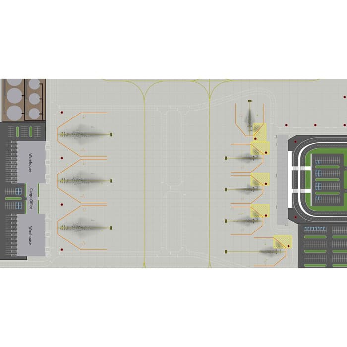 Mat Airport Herpa Pesawat Garuda Skala 400 Kargo