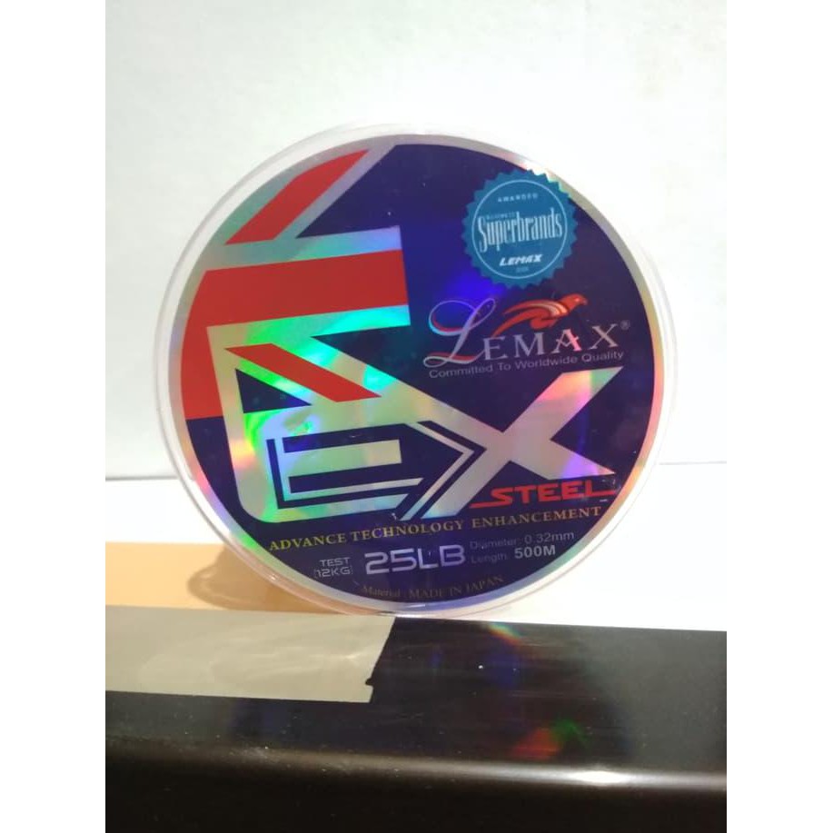 Senar Pancing Lemax Steel Terlaris Ulet Tipis Anti Kusut 25Lb