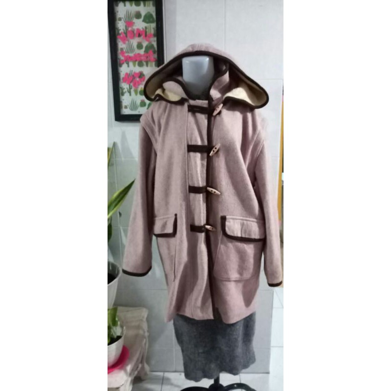 coat wool kimtan pink