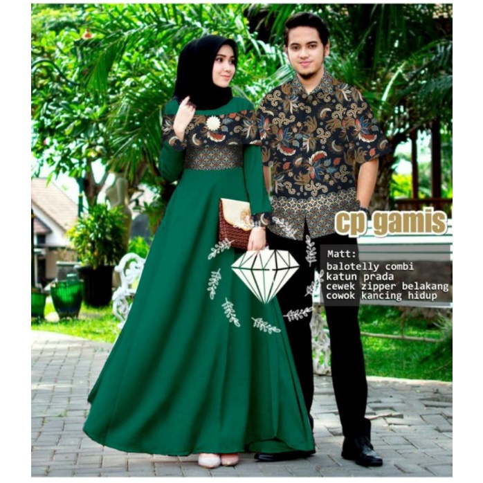 CP MARSELLA BATIK, COUPLE PASANGAN, BALOTELLI PRADA, GAMIS HIJAB MUSLIM, DRESS MAXY