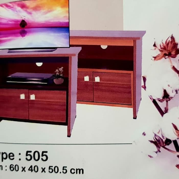 RAK TV MINIMALIS 60 TANPA RODA DAN KACA (GRAB or Grab ONLY)