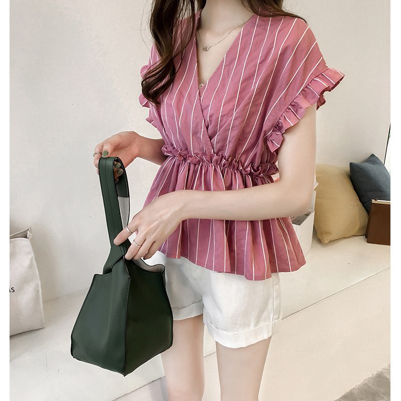 (NEW) Atasan Blouse Kalem Korea Sifon Adem Premium Import