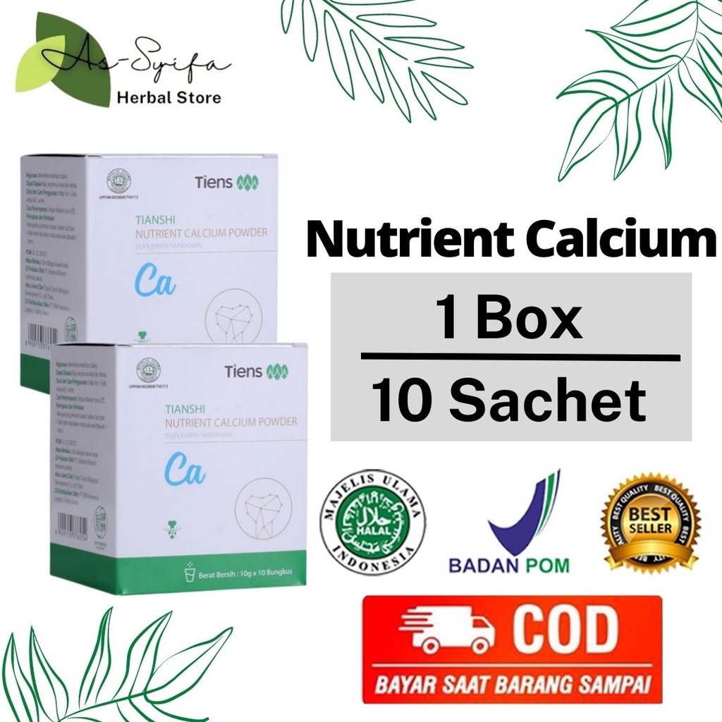 Susu Kalsium Peninggi Badan Cepat Halal dan BPOM Tianshi Nutrient Calcium Powder Halal Suplement Mul