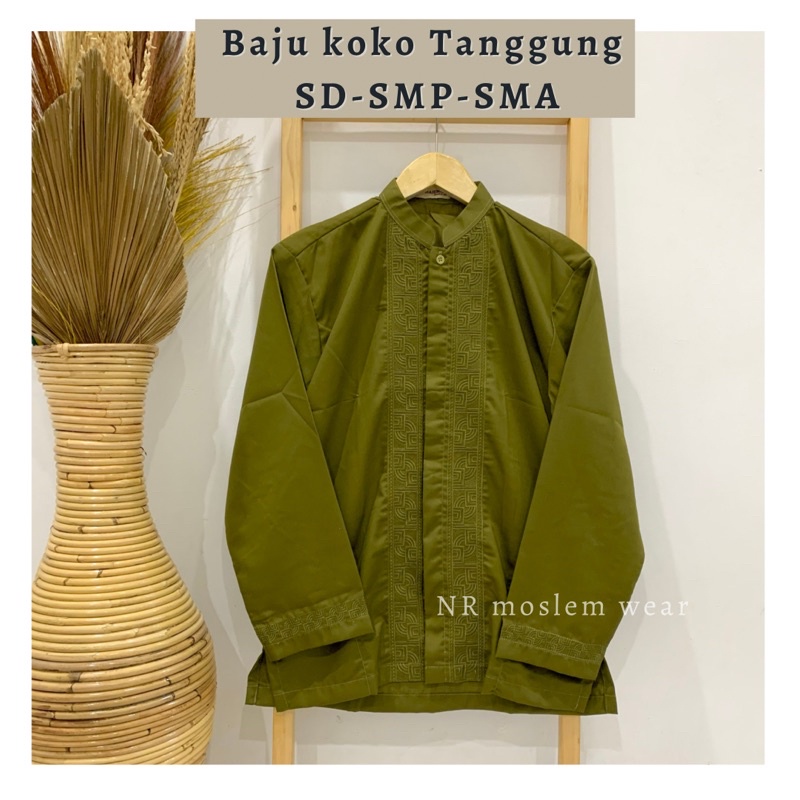 BAJU KOKO ANAK TANGGUNG , BAJU KOKO ATASAN SD-SMP-SMA PREMIUM kode KTW