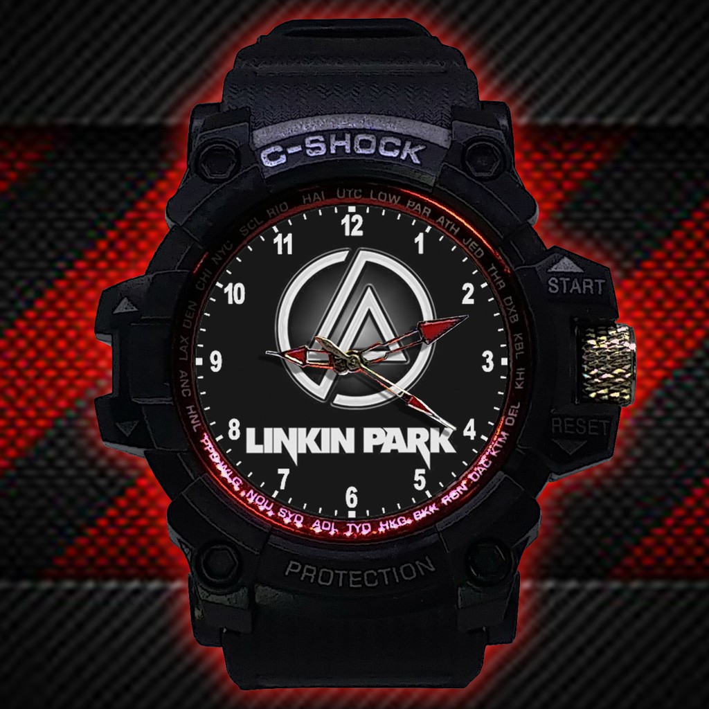 (ISTIMEWA BOSSQUE) JAM TANGAN LINKIN PARK LIST MERAH - EXCLUSIVE 4