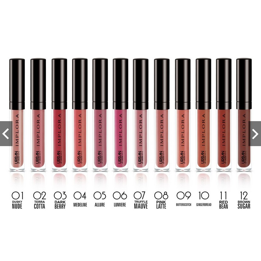 LIP CREAM IMPLORA URBAN MATTE BPOM ORIGINAL LIPCREAM