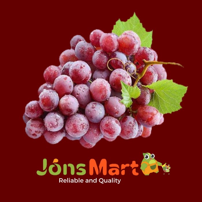

JonsMart Buah Anggur Merah Manis [KHUSUS INSTAN DAN SAMEDAY]