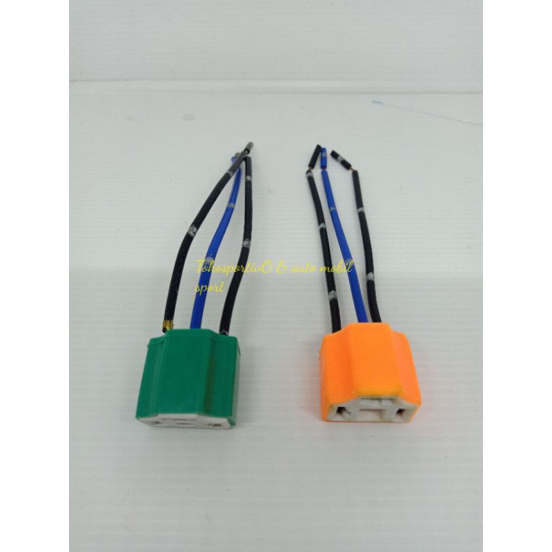 Soket fitting Lampu H4 keramik MX / soket h4 3kabel / socket sealbeam H4