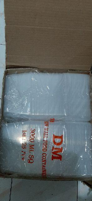 Thinwall / Food Container Besar 3000 Ml Square / Kotak
