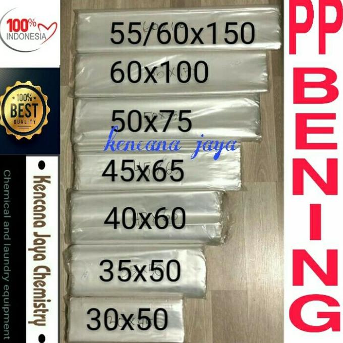 Plastik laundry/plastik pp/plastik laundry kiloan/plastik polos - 40x60