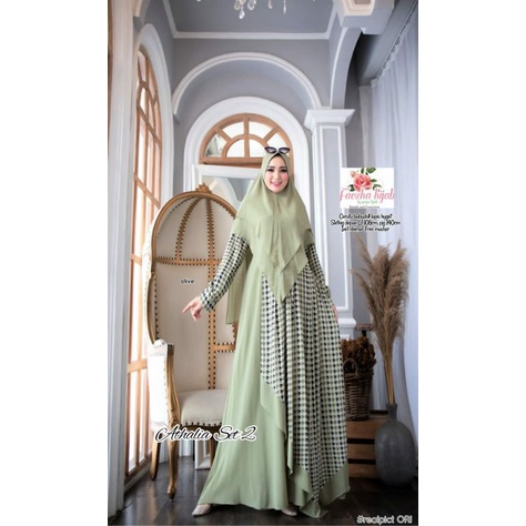 DRESS ATHALIA SET READY√√ GAMIS REAL PICK BY FAOZHA