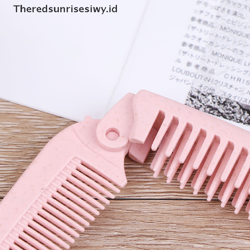 (Theredsunrisesiwy.Id) 1pc Sisir Lipat Portable Anti Statis Untuk Travel