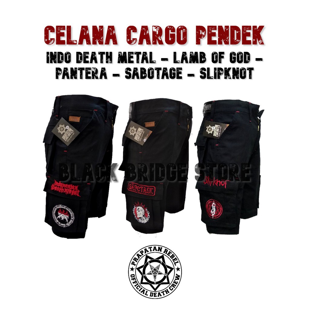  Celana  Cargo Pendek  Kempol  Pendek  Celana  Metal Punk 