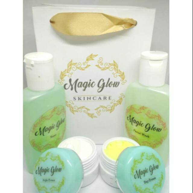 Magic glow skin care acne/ krim magic glow/ pemutih wajah Original 100%