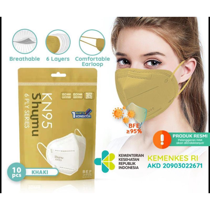 MASKER WARNA KN-95 6 ply