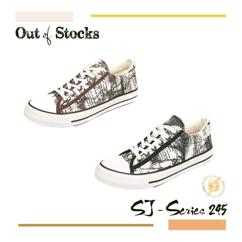 [OOS] Sepatu Sneakers Pria Chuck Trendy Casual Kualitas Import Premium - 245