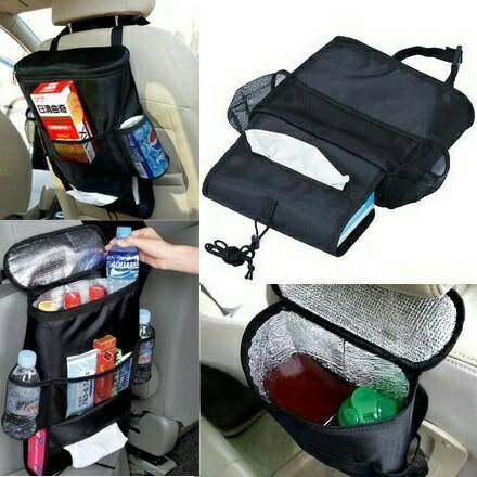 Serbaguna Tas Mobil Car Cooler Bag Organizer Botol Minuman Panas Dingin Barang Lainnya