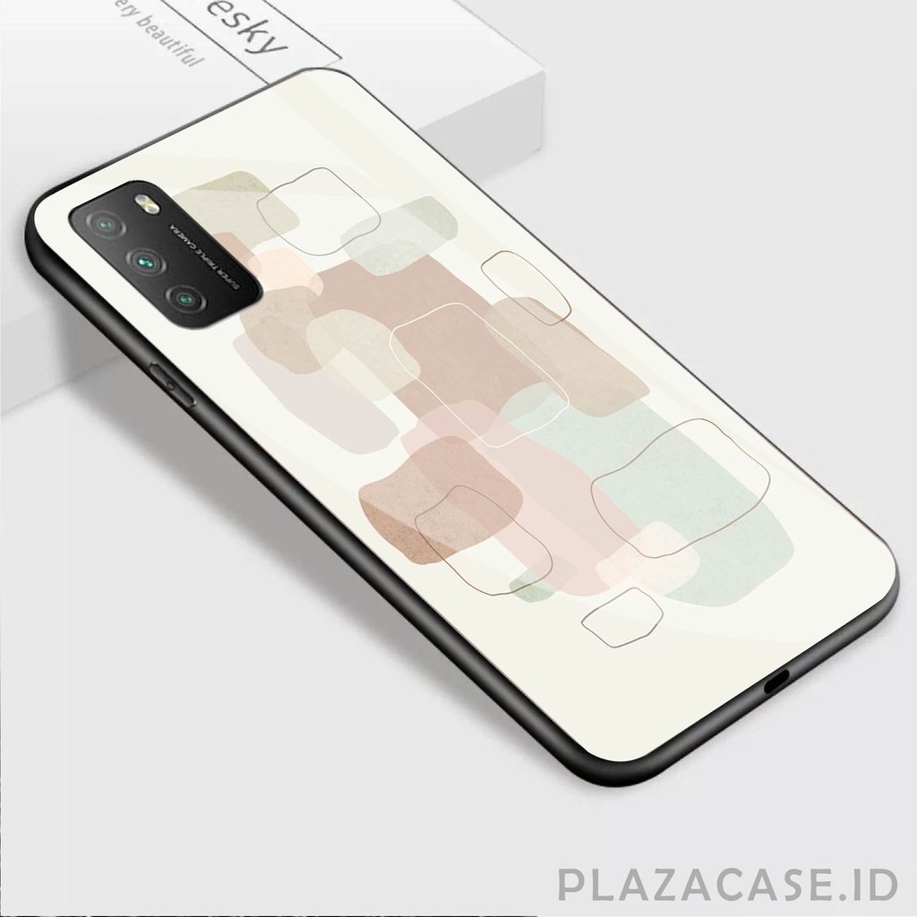 [K30] Soft Case Glass Kaca Aesthetic for Redmi POCO M3 NOTE 9 NOTE 9 PRO 9T 9C 9A NOTE 10 NOTE 8 7A