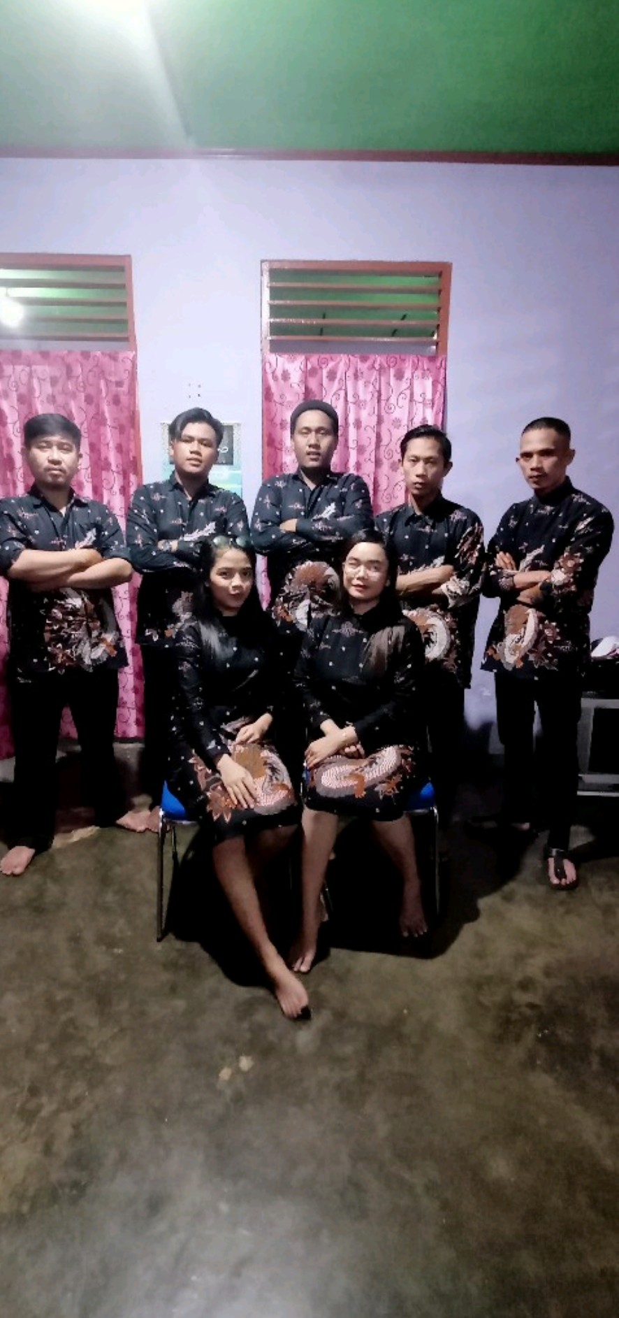 Promo Batik Couple Keluarga Sarimbit Sania Ruffle Batik Ori Ndoro Jowi Motif Nogo Gedi