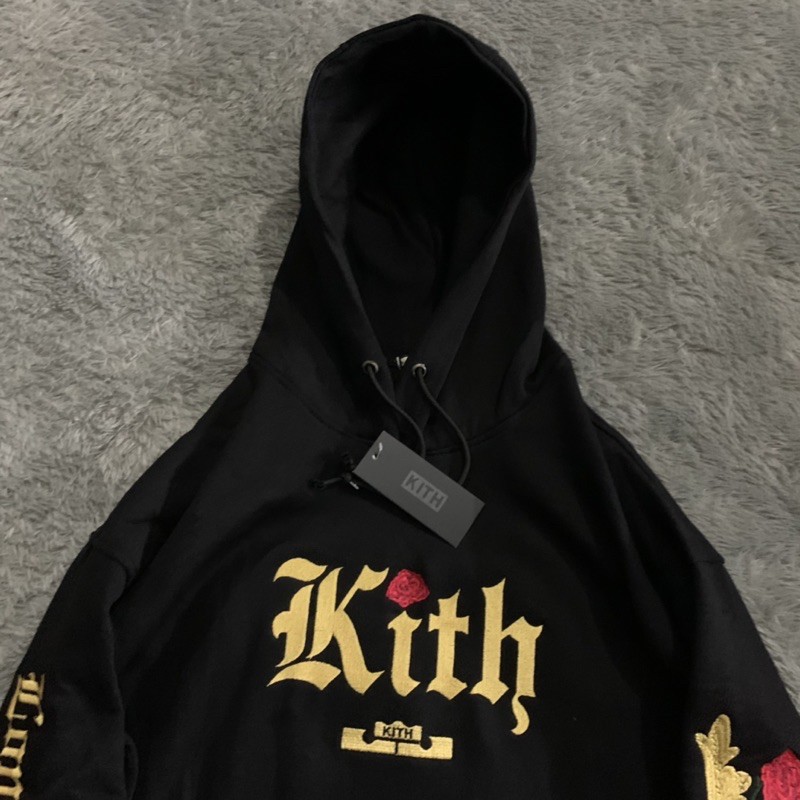 Sweater Hoodie Kith Rose Full Bordir FullTag &amp; Lebel