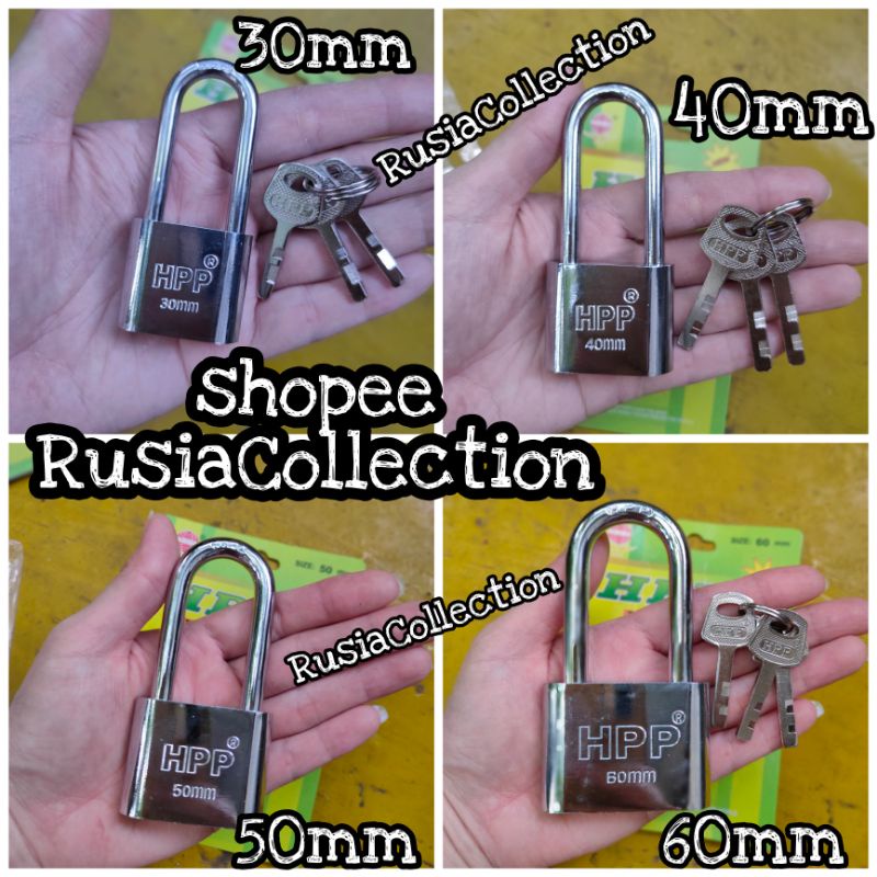 Gembok 50mm panjang HPP / Autolock , gembok pagar, gembok pintu ,gembok cakram ,gembok rumah