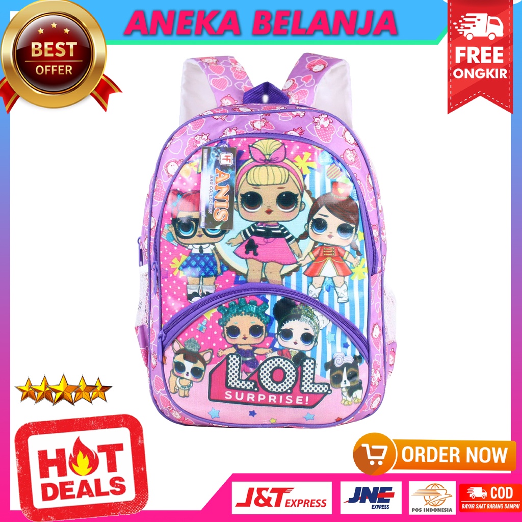 Tas Anak Anak Ransel Anak Perempuan Karakter LOL Tas Tk Backpack Sekolah Anak Cantik