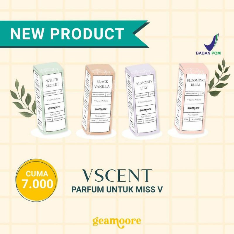 VSCENT PARFUME BY GEAMOORE BPOM 3 ML