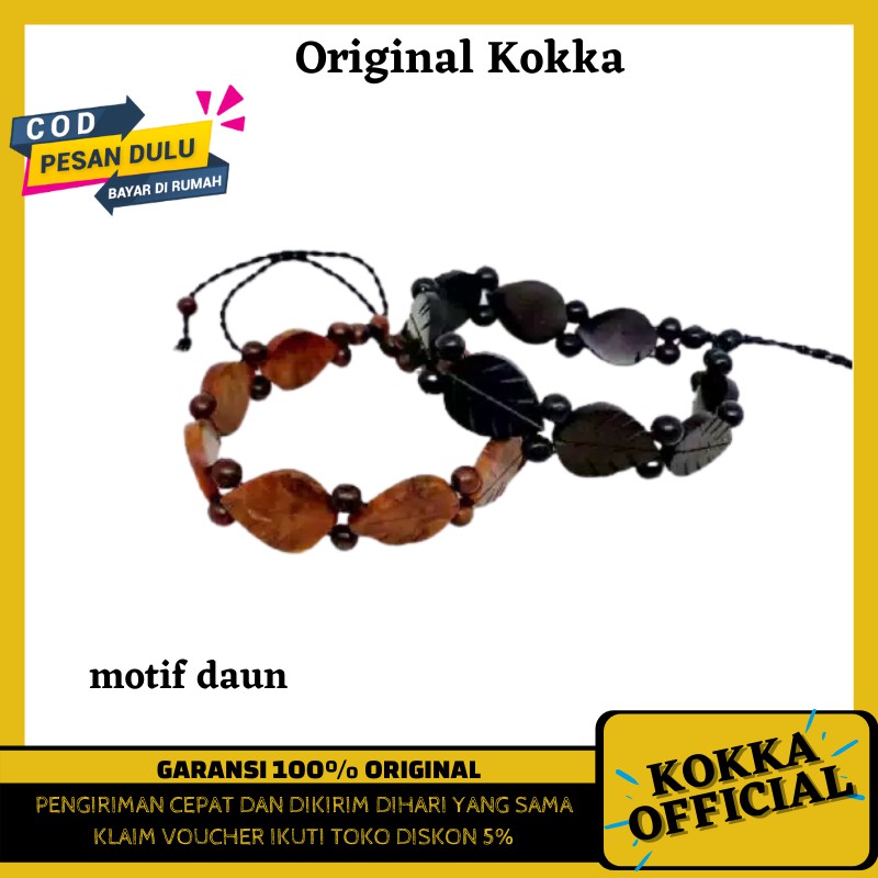 Gelang Kayu Kokkah Asli Bergaransi Gelang Kaokah Kauka Kaoka Koka Kaukah by Kokka Official