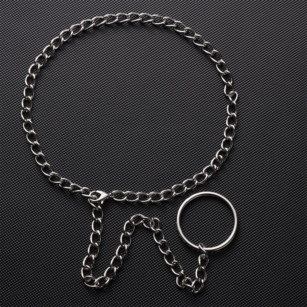 Lily Choker Bulat Keren Handmade Kerah Rantai Logam
