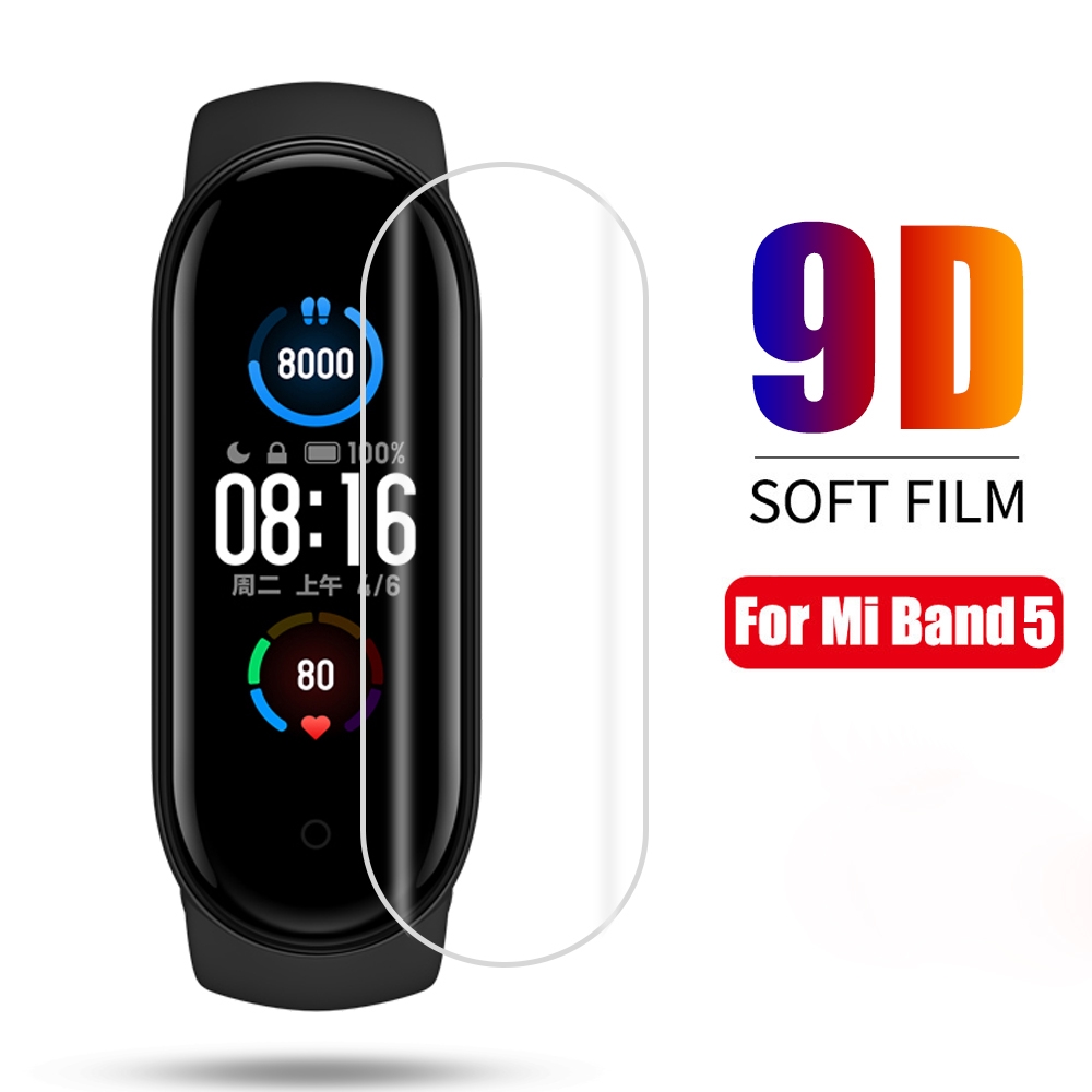 5 Pcs Pelindung Layar Bahan Tpu Untuk Xiaomi Mi Band 5/mi Band 4 5 4 3