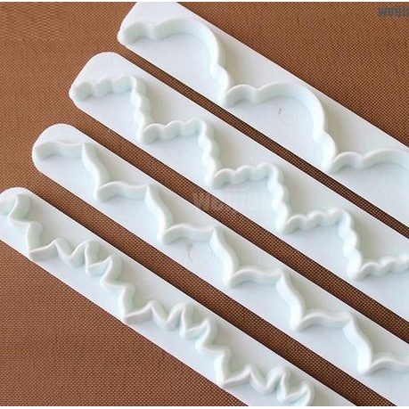 Tappit Cutter Wihte Shape - Cutter Fondant Bentuk Wihte (4pcs)