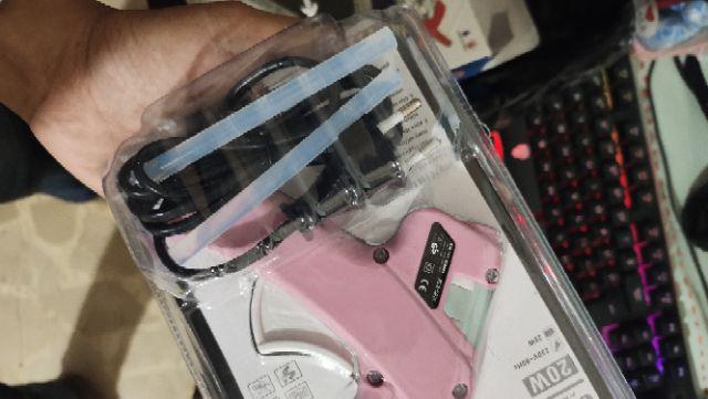 Alat Lem Tembak Glue Gun Lem Bakar Cair 20 Watt +bonus Refill Lem