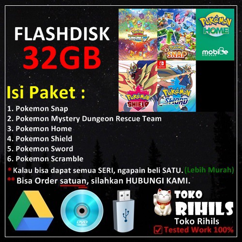 Pokemon Terbaru Paket Game PC Laptop