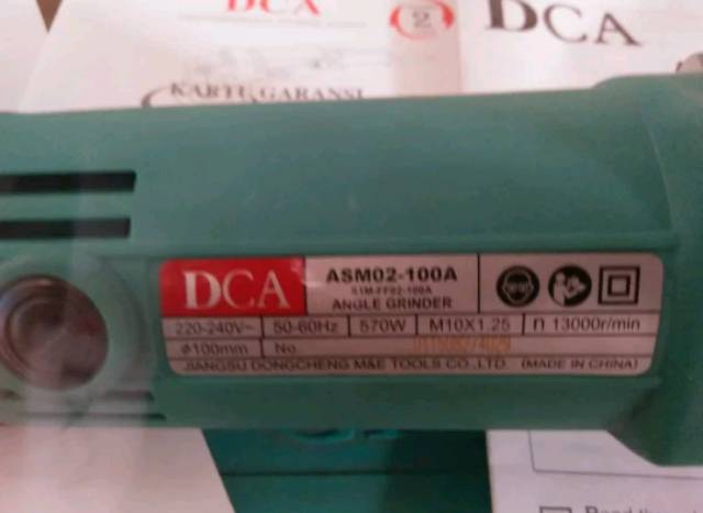 Mesin Gerinda Tangan DCA Asm-02-100a