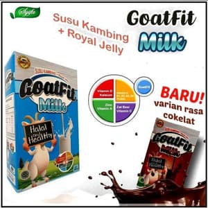 

GoatFit Milk Susu Kambing Etawa Plus Royal Jelly Original 200 Gram