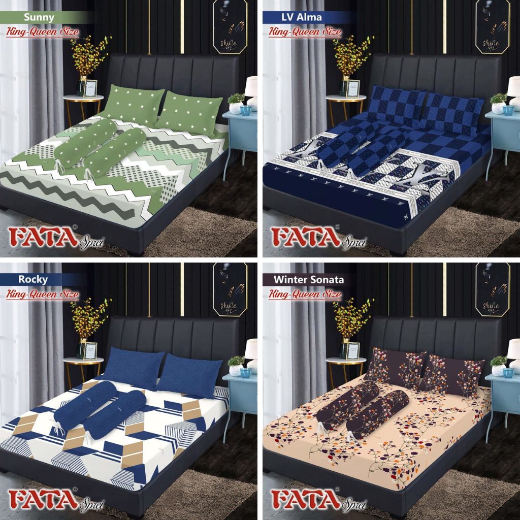 Rc Fata Sprei Fata Dispers King 180x200 New Motif Zoya Belinda Orelia Talitha Alexa Azmi Widuri