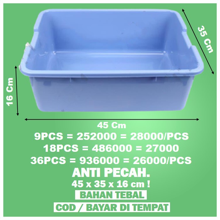 Baskom Plastik Tempat Pasir Kucing Bak Pasir Kucing Litter Box Kucing Baskom Besar Hidroponik A145