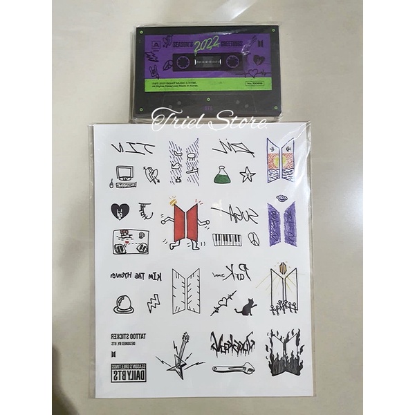 

[SHARING] BTS SEASONS GREETINGS 2022 STICKER STIKER MEMO PAD