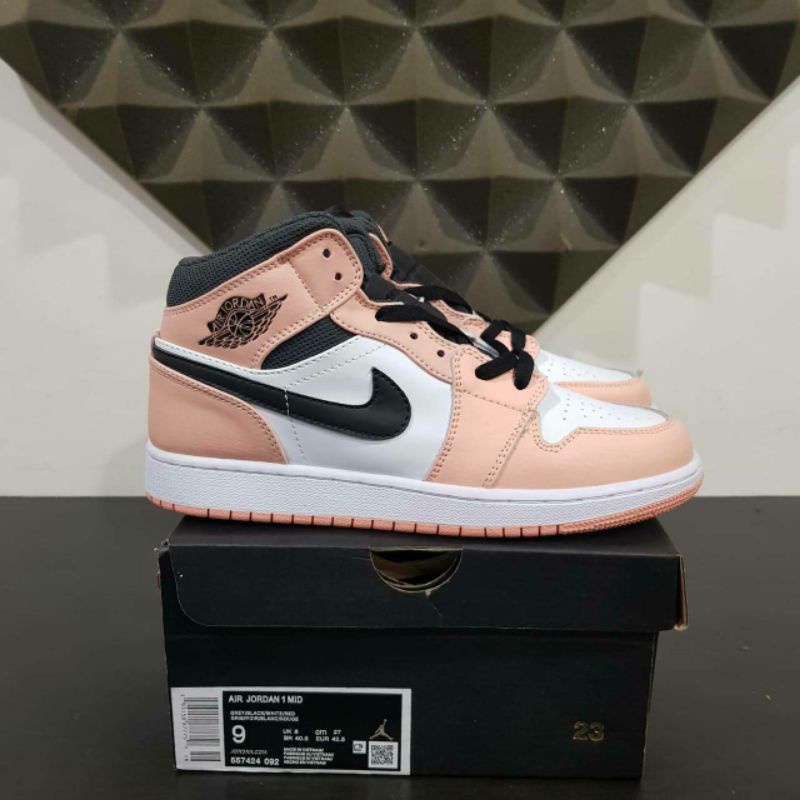 nike air jordan 1 mid pink quart