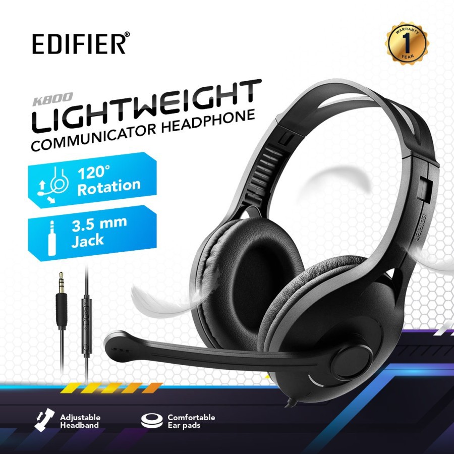 Edifier K800 Headphone Communicator with Mic edifier original 100%