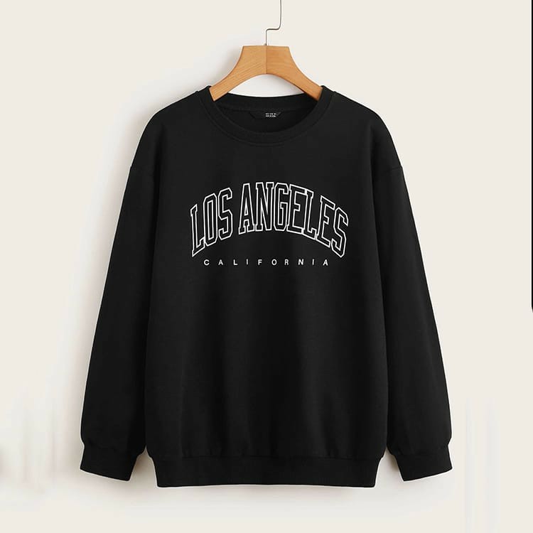 BASIC OBLONG LOS ANGELES SWEATER/ SWEATER WANITA TEBAL