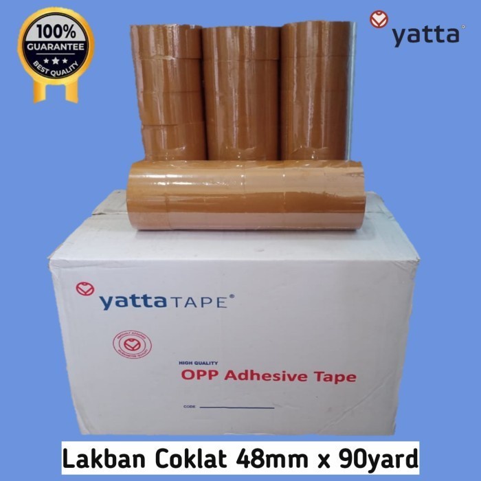 

Lakban Yatta Tape Bening Dan Coklat 2Inch 48mm (90 yard) Spek Daimaru - Cokelat